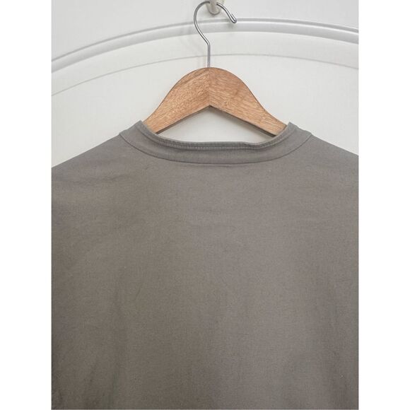 Eileen Fisher Mandarin Collar Long Sleeve Button Front Shirt Jacket Gray 1X - Picture 7 of 10